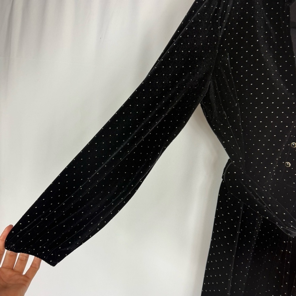 ZARA Velvet & Gold Studded Dress
- Size:M  with gold metal grommets - Picture 7 of 12